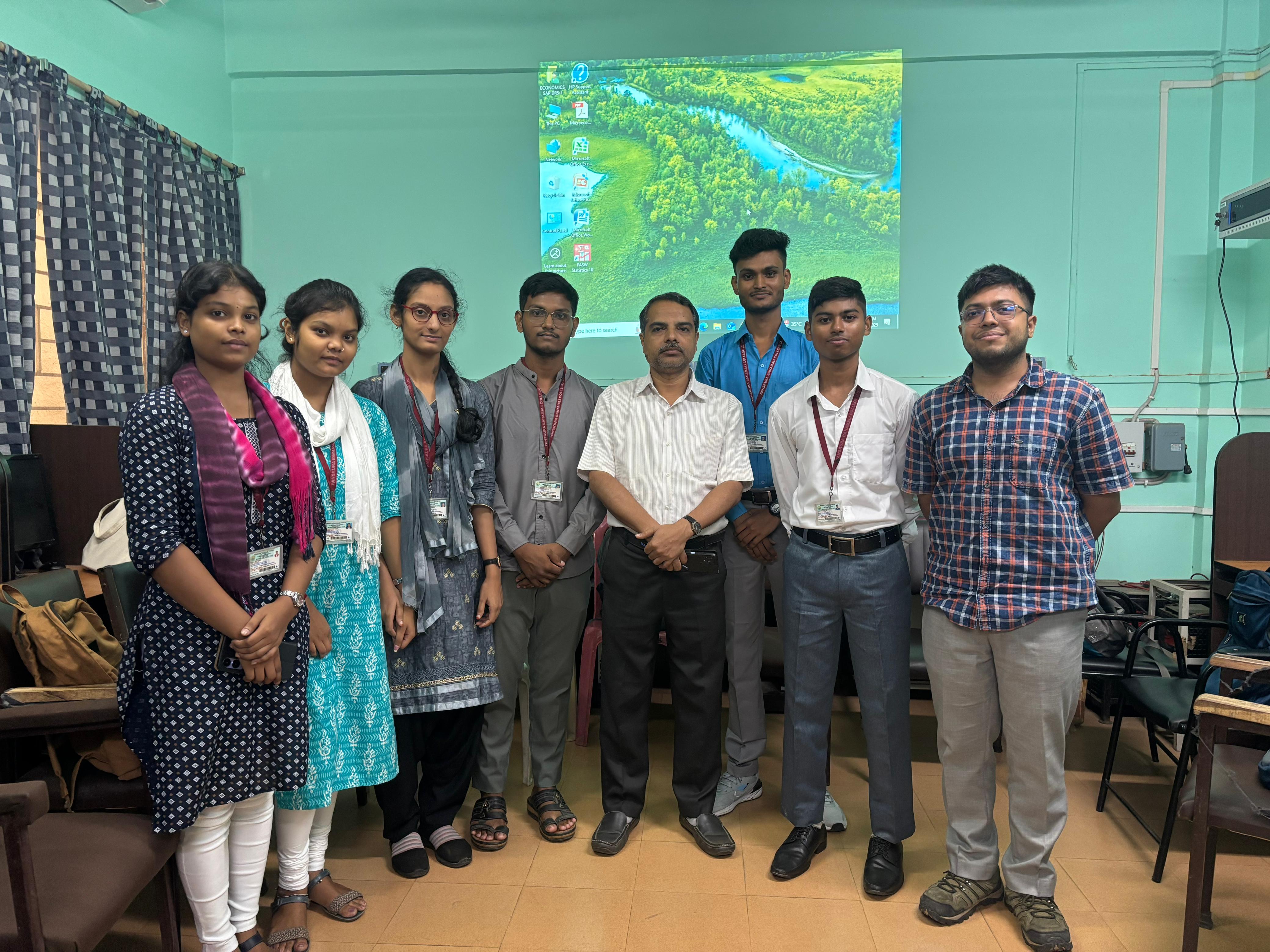 Final semester students successfully presented their dissertation project at Vidyasagar University